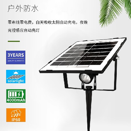 Solar integrated lawn light