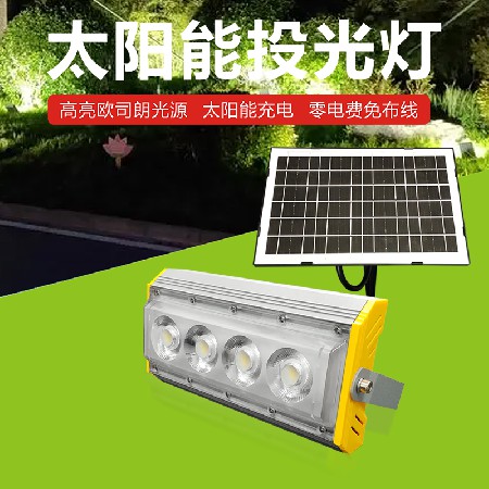 Solar integrated floodlight