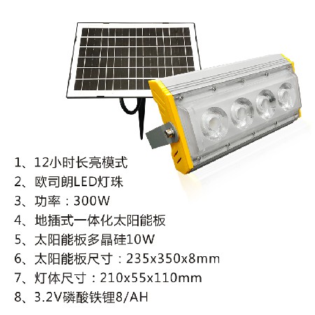 Solar integrated floodlight